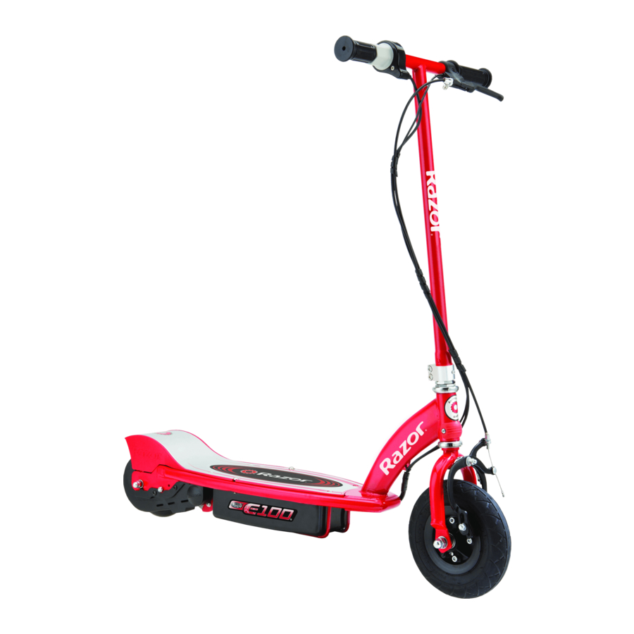 Razor E100 Benutzungsanleitung