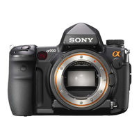 Sony DSLR-A900 Gebrauchsanleitung