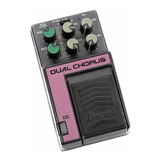 Ibanez CCL DUAL CHORUS Bedienungsanleitung