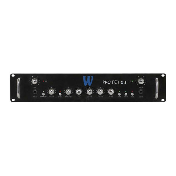 Warwick PROFET 3.3 Anleitung