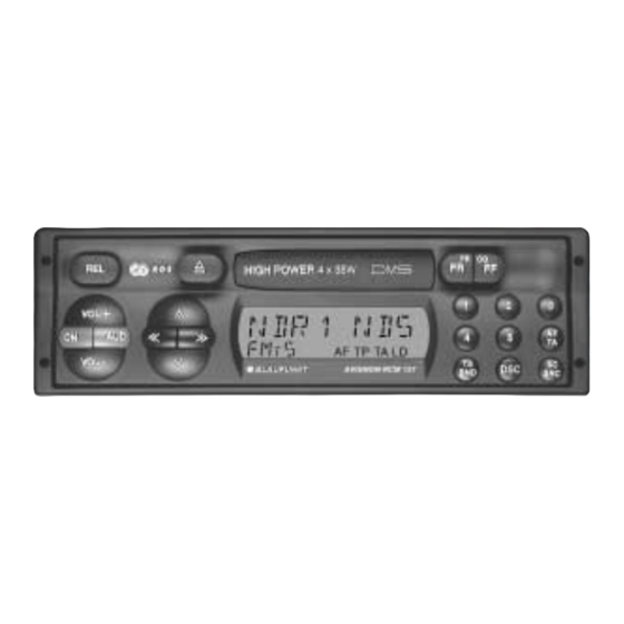 Blaupunkt Avignon RCM 127 Bedienungsanleitung