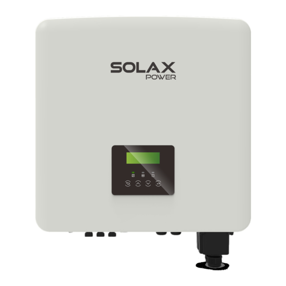 SolaX Power X3-Hybrid 5.0KW Schnellinstallationsanleitung