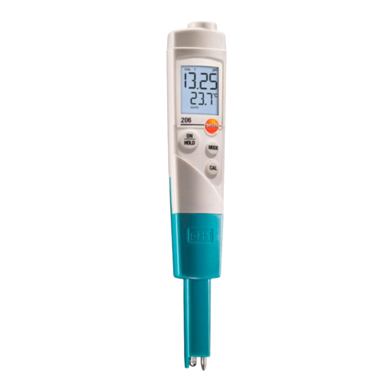 testo 206-pH1 Bedienungsanleitung