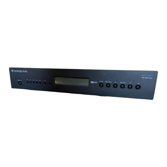 Cambridge Audio azur 340T Bedienungsanleitung