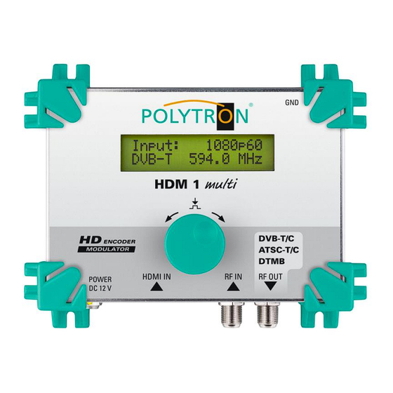 Polytron HDM 1 multi Bedienungsanleitung