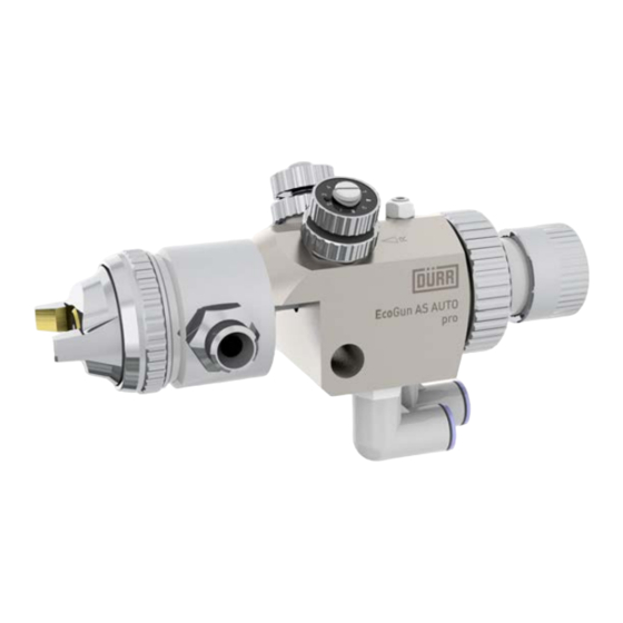 Durr EcoGun AS AUTO pro Betriebsanleitung