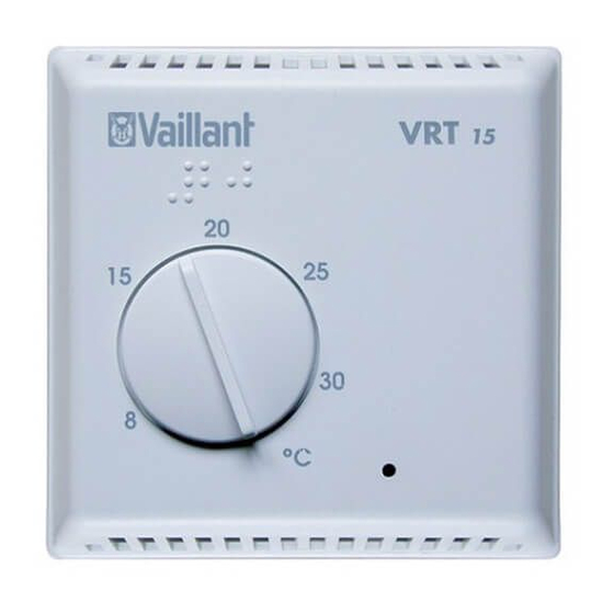 Vaillant VRT 15 Montageanleitung