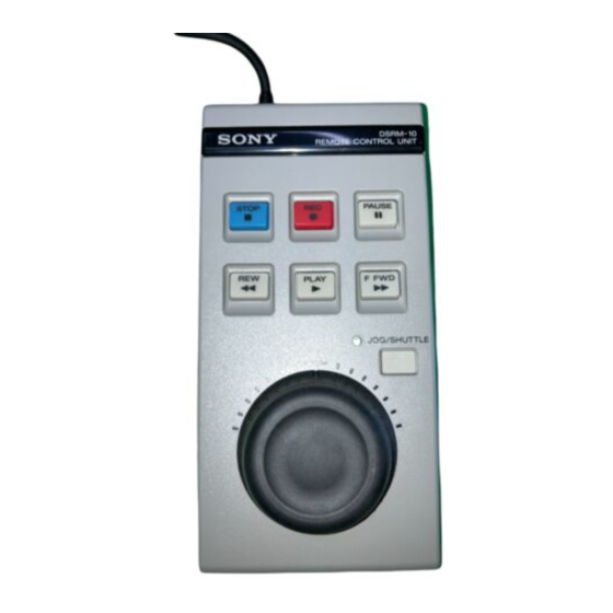 Sony DSRM-10 Bedienungsanleitung