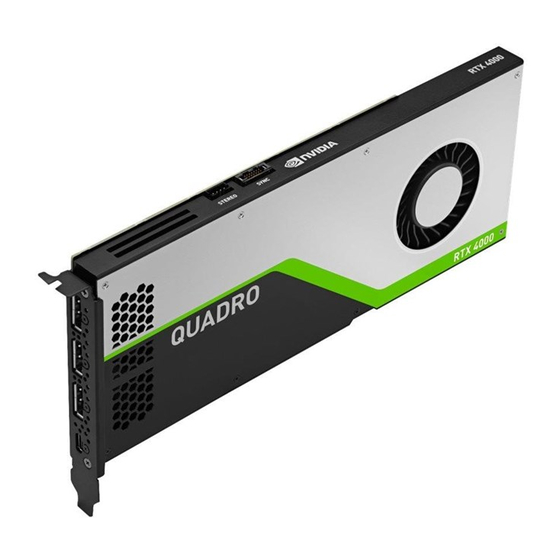 Nvidia Quadro RTX 5000 Kurzanleitung