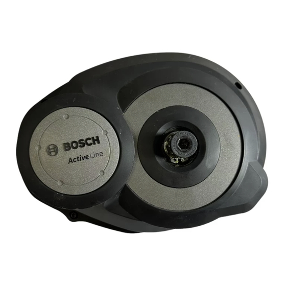 Bosch Active Line Drive Unit Originalbetriebsanleitung