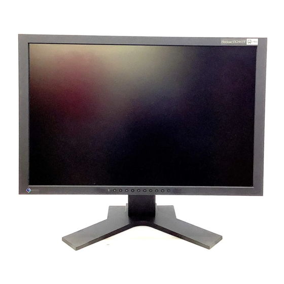 Eizo FlexScan SX2461W Installationshandbuch