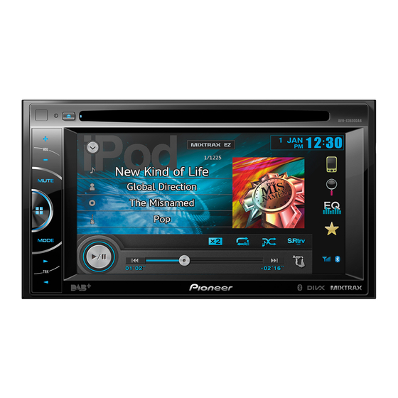 Pioneer AVH-X5600BT Schnellstartanleitung