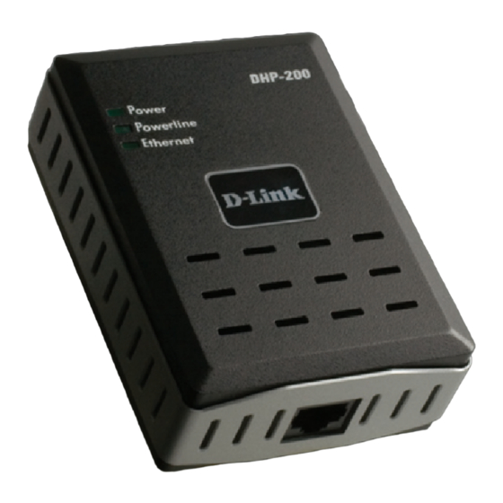 D-Link Powerline Digital Home DHP-200 Installationsanleitung