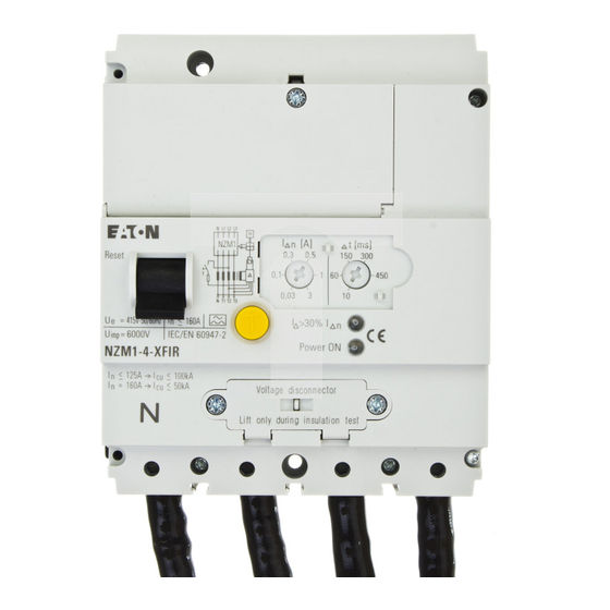Eaton NZM1 XFI R Serie Montageanweisung