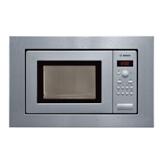 Bosch HMT75M651 Kurzanleitung