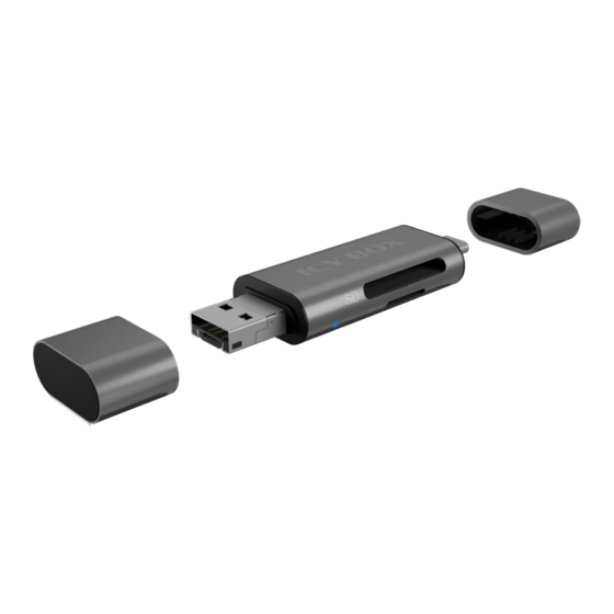 RaidSonic ICY BOX IB-CR201-C3 Schnellinstallationsanleitung