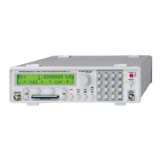 Hameg HM8131-2 Handbuch