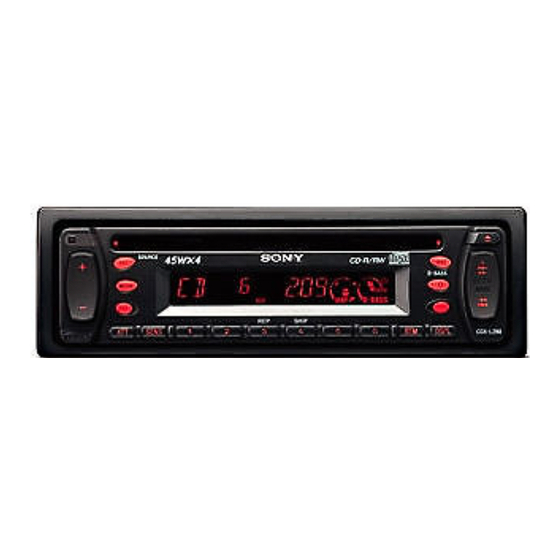 Sony CDX-L280 Bedienungsanleitung