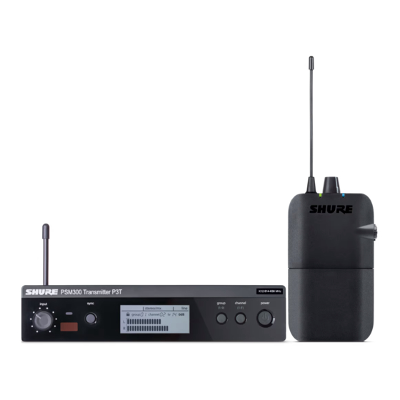 Shure PSM 300 Benutzerhandbuch