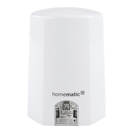 HomeMatic IP HmIP-SLO Montage- Und Bedienungsanleitung