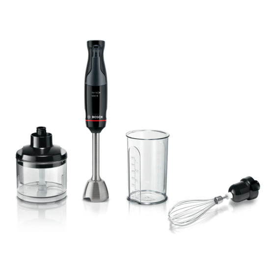 Bosch ErgoMaster 4 Serie Gebrauchsanleitung