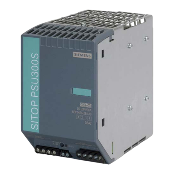 Siemens SITOP PSU300S Betriebsanleitung