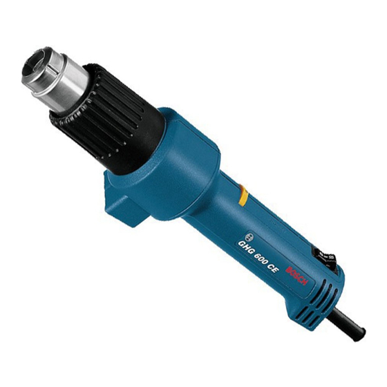 Bosch GHG 600 CE PROFESSIONAL Bedienungsanleitung