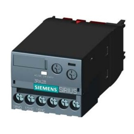 Siemens SIRIUS 3RA28 Gerätehandbuch