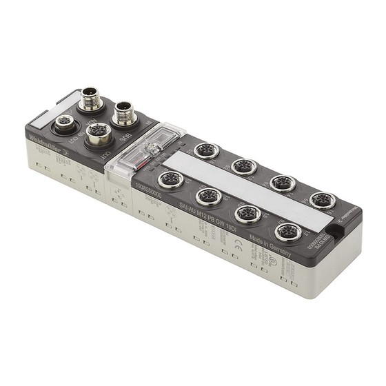 Weidmuller SAI-AU M12 PB GW 16DI Handbuch