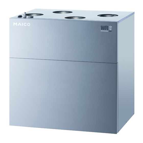 Maico WR 310 Serie Installationsanleitung