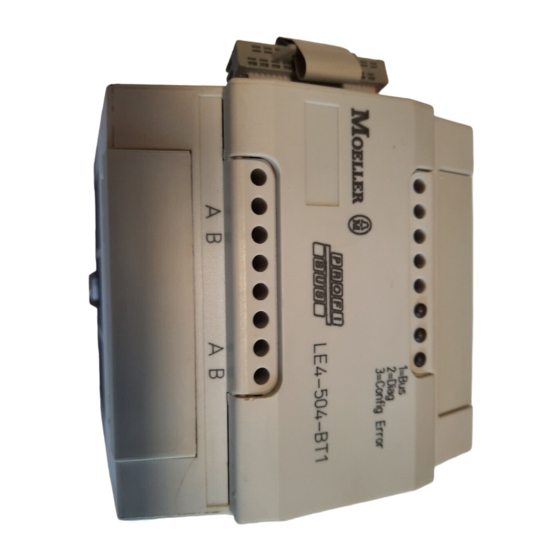 Moeller LE4-504-BT1 Montageanweisung