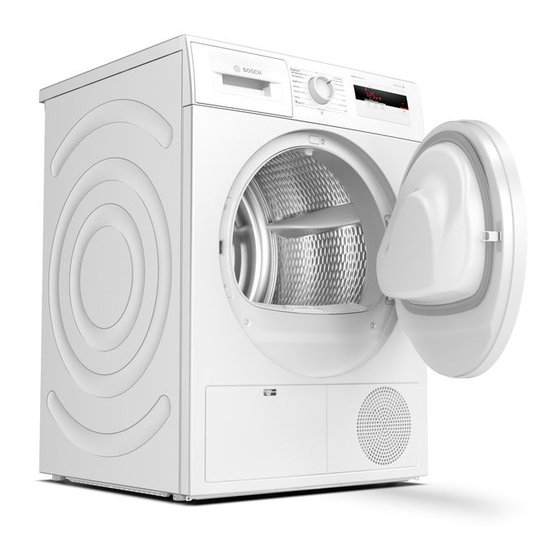 Bosch WTH83002CH Gebrauchs- Und Aufstellanleitung