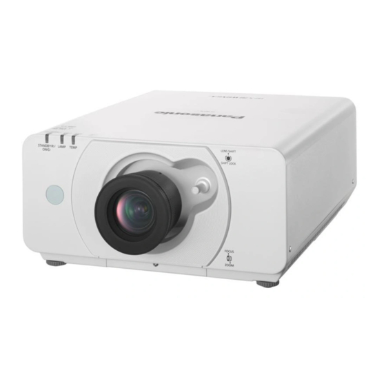 Panasonic PT-DZ570E Bedienungsanleitung