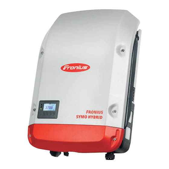 Fronius Symo Hybrid-Serie Installationsanleitung
