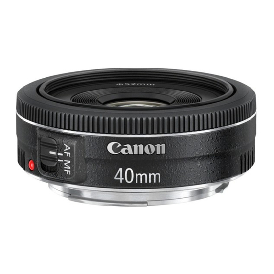 Canon EF 40mm F2.8 STM Bedienungsanleitung