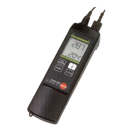 testo 635 Bedienungsanleitung
