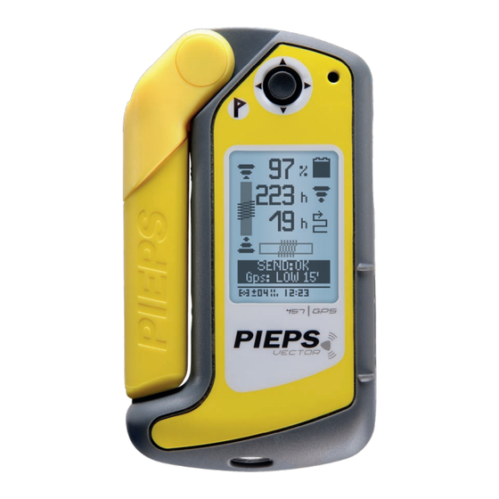 PIEPS Vector Bedienungsanleitung