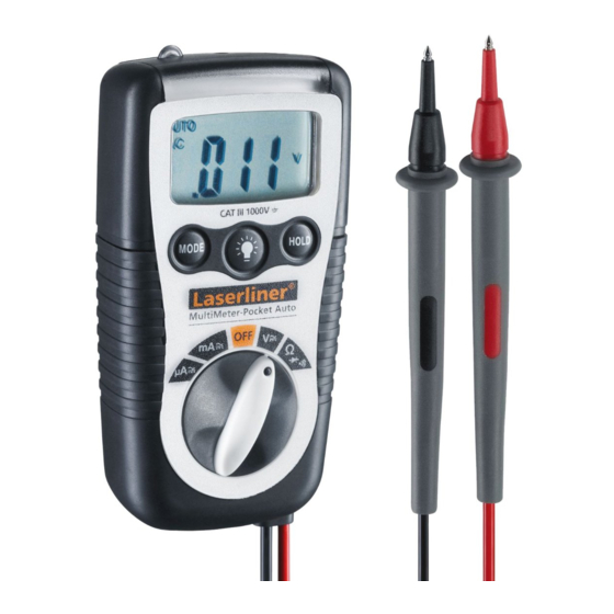 LaserLiner MultiMeter-Pocket Bedienungsanleitung