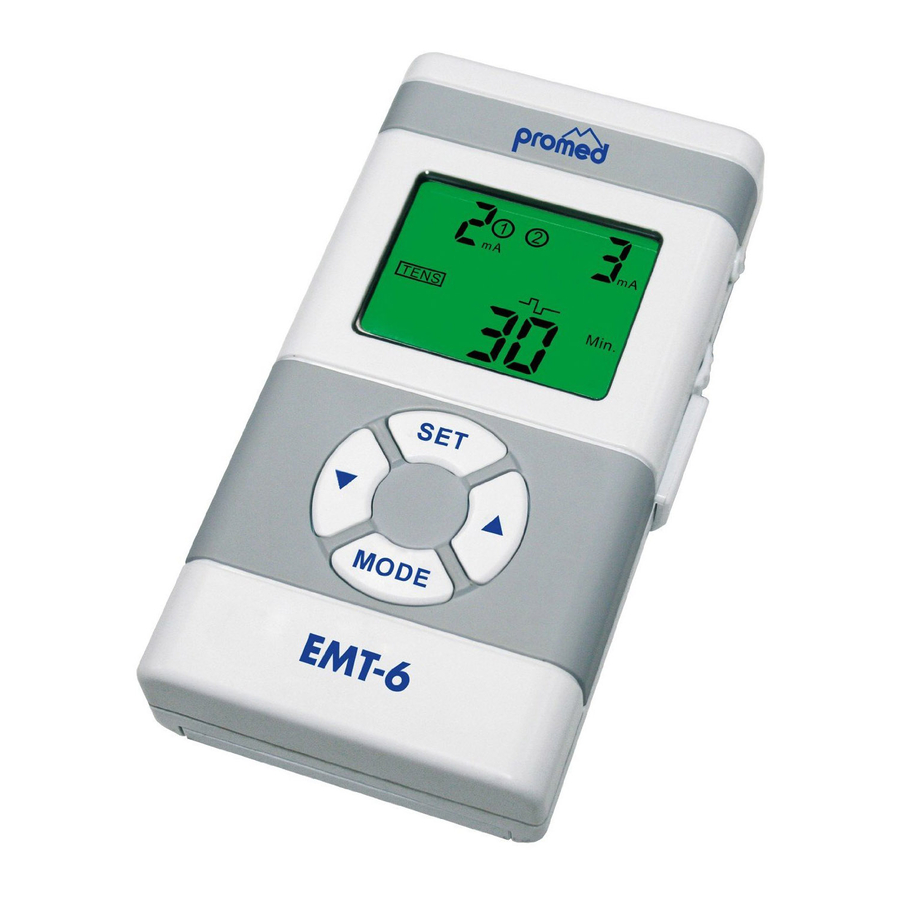 ProMed EMT-6 Gebrauchsanleitung