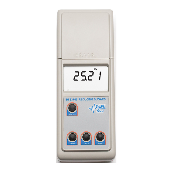 Hanna Instruments HI83746 Bedienungsanleitung