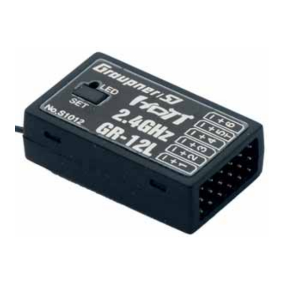 GRAUPNER GR-12L HoTT Anleitung