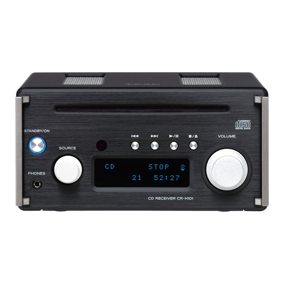 Teac CR-H101 Referenzhandbuch