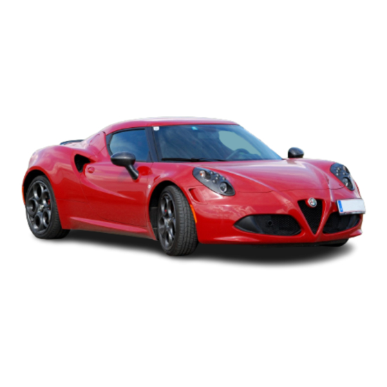 Alfa Romeo 4 C 2013 Handbuch