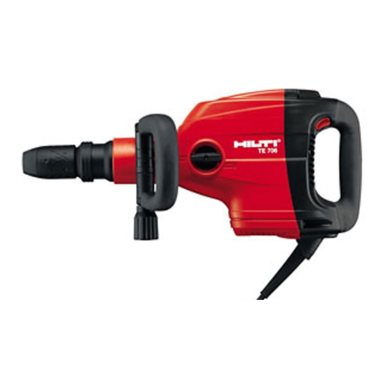 Hilti TE 706 Bedienungsanleitung