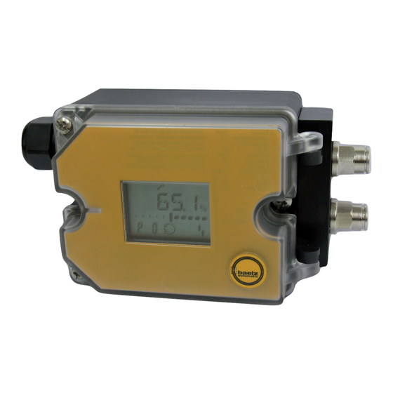 Baelz Automatic 87 Betriebsanleitung