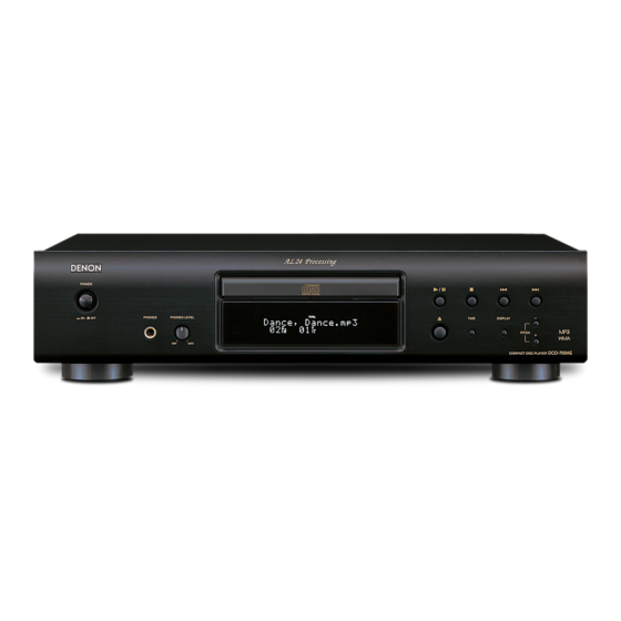 Denon DCD-700AE Bedienungsanleitung