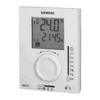 Siemens RDJ10 Bedienungsanleitung