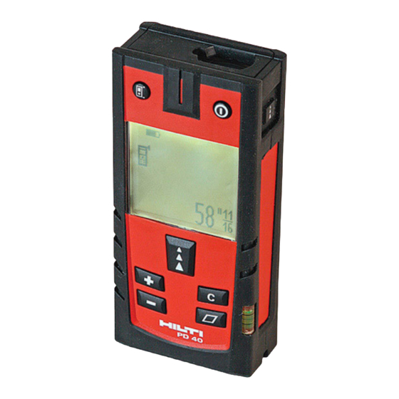 Hilti PD 40 Bedienungsanleitung