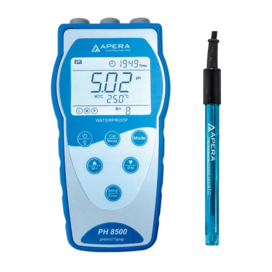 APERA INSTRUMENTS PH8500 Bedienungsanleitung