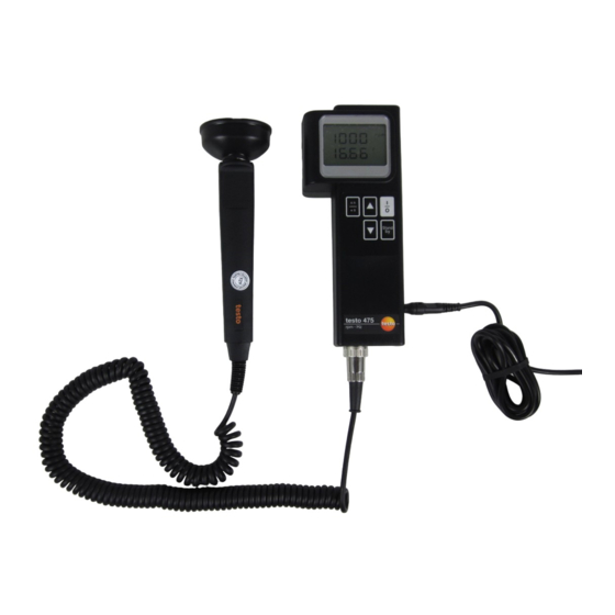 testo 475 Bedienungsanleitung